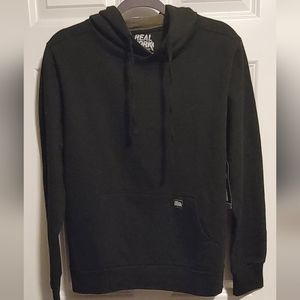 NWT Real Work Brand Black hooded sweatshirt